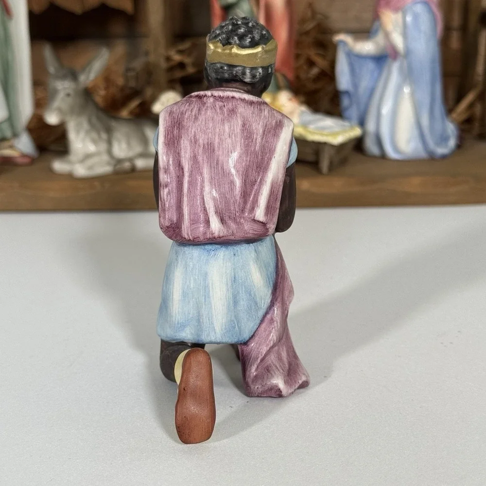 Vintage Goebel Hummel Nativity Set West Germany Porcelain Figurines with Stable